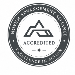 Novum Advancement Alliance accreditation seal
