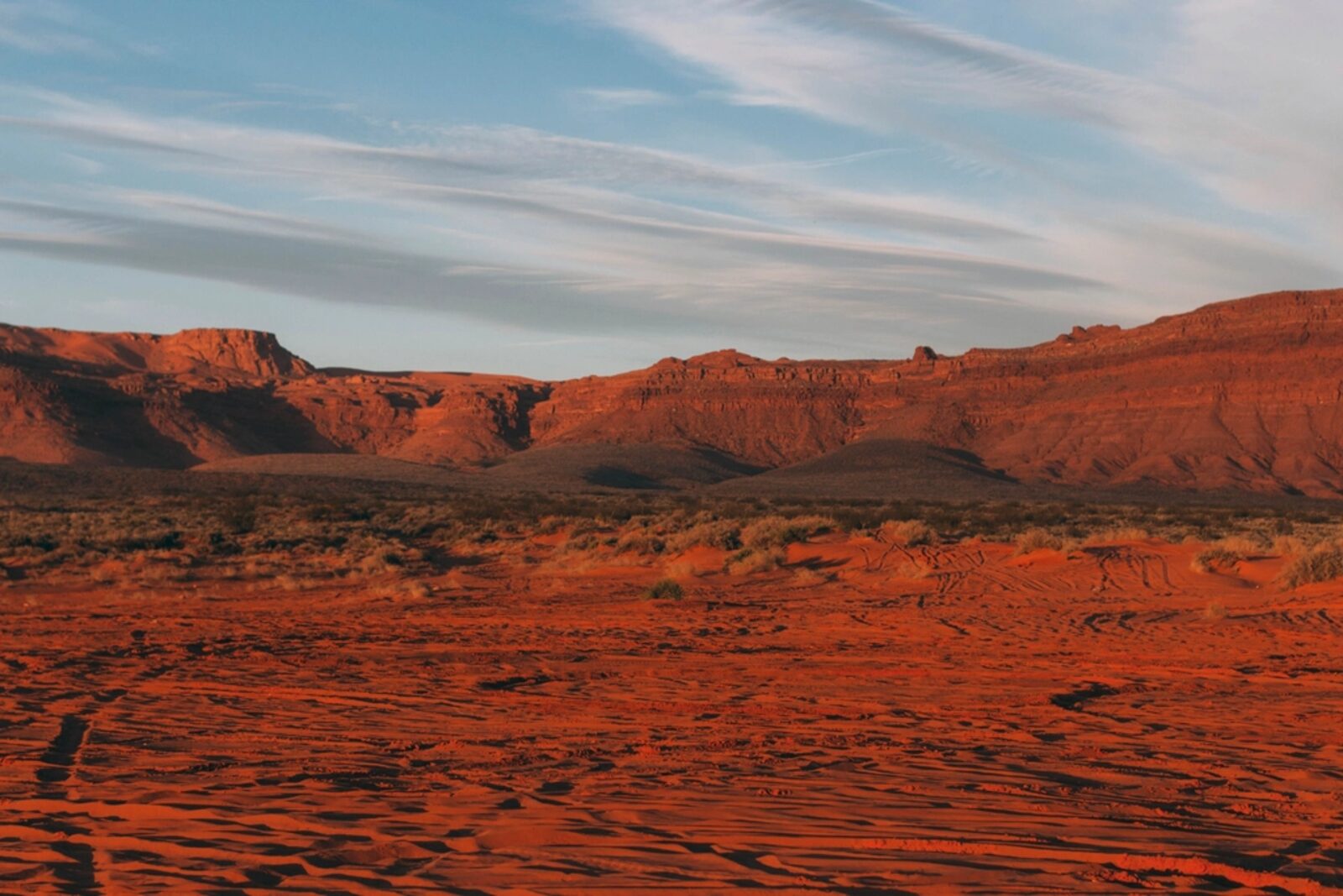Arizona desert mountains at sunrise